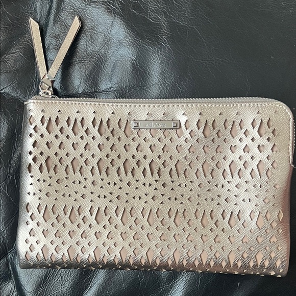 Stella & Dot Handbags - New Stella & Dot Metallic Rose Gold/Silver Clutch